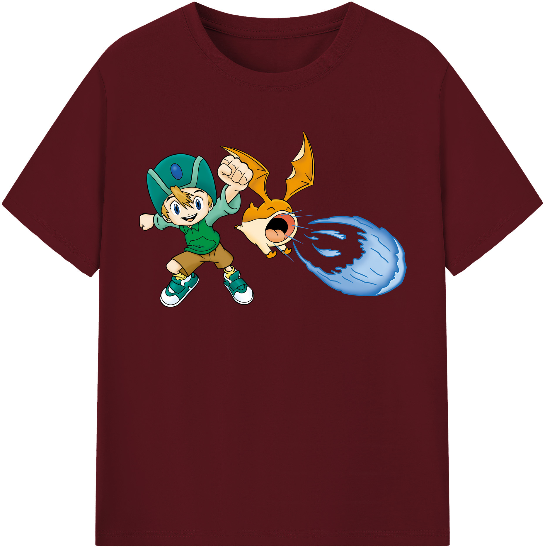 （画像用） Digimon デジタルモンスター/デジモン 綿100％半袖Tシャツ（フロントプリント）